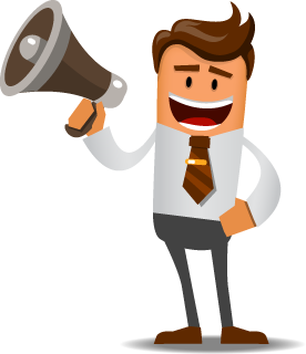 Businessman with Megaphone